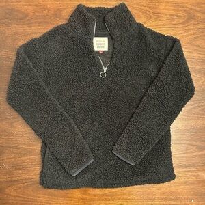 SO Black Sherpa Women's Sweater